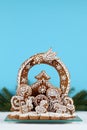 Gingerbread nativity scene Royalty Free Stock Photo