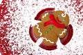 Gingerbread Snow Angel Royalty Free Stock Photo