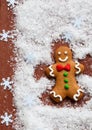 Gingerbread Snow Angel Royalty Free Stock Photo