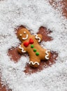 Gingerbread Snow Angel Royalty Free Stock Photo