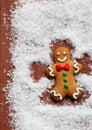 Gingerbread Snow Angel Royalty Free Stock Photo