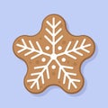 Adorable Gingerbread Cookie Set with Festive Holiday Designs Royalty Free Stock Photo