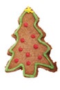 Gingerbread tree Christmas cookie.