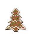 Gingerbread Tree Christmas Cookie