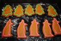 Gingerbread tree and pig Royalty Free Stock Photo