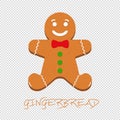 Gingerbread - Vector Illustration - Isolated On Transparent Background