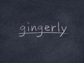Gingerly Royalty Free Stock Photo