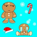 Gingerman cartoon xmas set