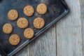 Gingersnap cookies for Christmas Royalty Free Stock Photo