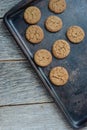 Gingersnap cookies for Christmas Royalty Free Stock Photo