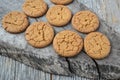 Gingersnap cookies for Christmas Royalty Free Stock Photo