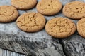 Gingersnap cookies for Christmas Royalty Free Stock Photo