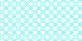 Gingham heart diagonal seamless pattern in blue pastel color. Vichy plaid design for Easter holiday textile decorative Royalty Free Stock Photo