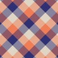 Gingham orange pattern