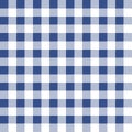 Gingham pattern. Seamless pastel vichy backgrounds for tablecloth, dress, skirt, napkin, or other design. Blue and Royalty Free Stock Photo