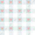 Gingham pattern. Seamless pastel vichy backgrounds for tablecloth, dress, skirt, napkin, or other design. Colorful and Royalty Free Stock Photo