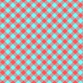 Gingham Pattern. Seamless red light blue two-color diagonal check pattern. Good for shirts, blouses, dresses Royalty Free Stock Photo