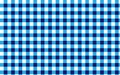 Gingham plaid pattern blue and white checkered tablecloth pattern Royalty Free Stock Photo