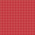 Gingham red checkered seamless pattern. Plaid repeat design background. Royalty Free Stock Photo