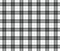 Gingham black checkered seamless pattern. Plaid repeat design background.
