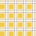 Gingham retro checkered tile pattern for textile design.