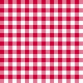 Gingham seamless red pattern. Tablecloths texture, plaid background. Typography graphics for shirt, clothes.