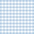 Gingham Tablecloth Seamless Pattern, Pastel Blue Royalty Free Stock Photo