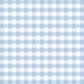 Gingham Tablecloth Seamless Pattern, Pastel Blue Royalty Free Stock Photo