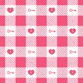 Gingham vector pattern heart checkered plaids