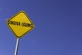 Gingiva (Gums) - yellow sign with blue sky background