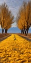 Yellow Leaf Highway A Nature-inspired Journey To A Sahara Village