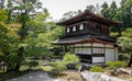 Ginkaku-ji also known as Temple of the Silver Pavilion in Kyoto city, Japan Royalty Free Stock Photo