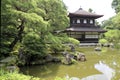 Ginkaku-ji or Jisho-ji, also known as Temple of the Silver Pavilion in Kyoto Royalty Free Stock Photo