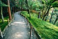 Ginkaku-ji temple Green forest garden in Kyoto, Japan Royalty Free Stock Photo