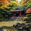 Ginkaku-ji (Temple of the Silver Pavilion) in Kyoto, Japan. made with Generative AI Royalty Free Stock Photo