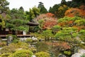 Ginkakuji garden with autumn foliage, Kyoto