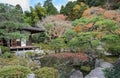 Ginkakuji temple with autumn colors in kyoto, Japan Royalty Free Stock Photo