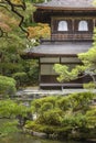 Ginkakuji temple, Japanese dry sand and gravel zen garden in Kyoto, Japan Royalty Free Stock Photo