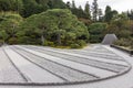 Ginkakuji temple, Japanese dry sand and gravel zen garden during autumn season in Kyoto, Japan Royalty Free Stock Photo