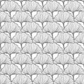 Ginkgo biloba Floral seamless pattern with ginkgo leaves. Royalty Free Stock Photo