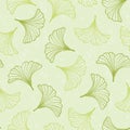 Ginkgo seamless pattern. Royalty Free Stock Photo