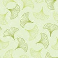 Ginkgo seamless pattern.