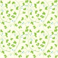 Ginkgo seamless pattern
