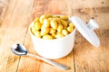 Ginkgo seeds in a bowl