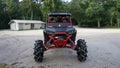 GINNIE SPRINGS, FL. USA - AUGUST 1 2018. Private RZR sport side by side used by the campers to move around the natural park Royalty Free Stock Photo