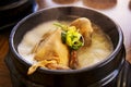 Ginseng Chicken Soup, Korean favorite hot bowl menu.