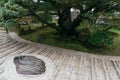 Ginshadan sand, zen garden, Ginkakuji temple, Kyoto, Japan. Royalty Free Stock Photo