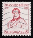 Gioacchino Rossini on an Italian stamp