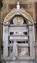 Tomb of Gioachino Rossini, Funerary monument, Basilica of Santa Croce in Florence Royalty Free Stock Photo