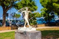 Gioiosa Marea, SICILY, Italy - 02 October 2023. The memorial to Annarita Sidoti, an Italian track and field athlete in the Royalty Free Stock Photo